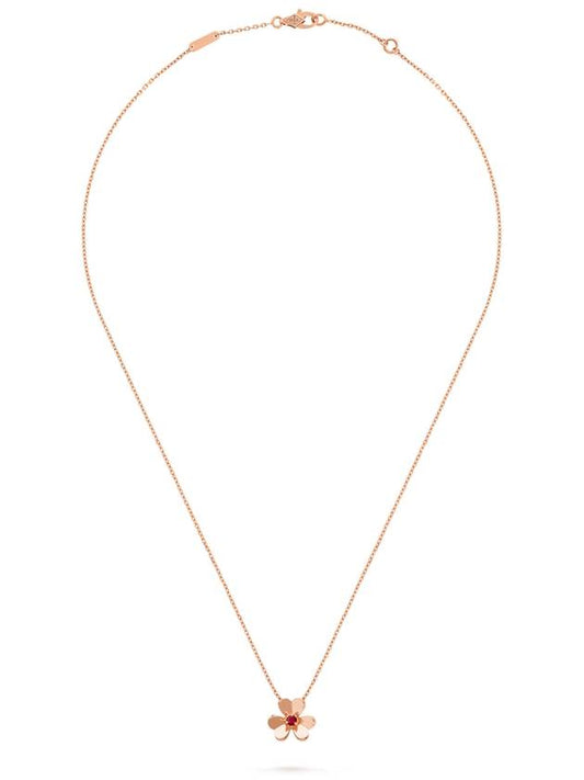 Women's Freeball Pendant Mini Model Necklace Rose Gold - VANCLEEFARPELS - BALAAN 2