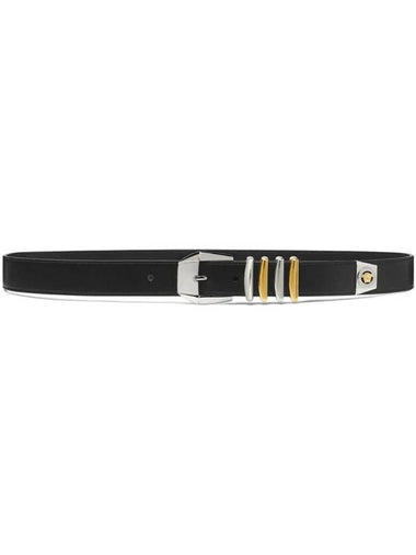 Medusa motif leather belt 1014863DVTP1 - VERSACE - BALAAN 1