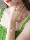 Pearl Heart Point Bracelet Pink - SOSOO - BALAAN 2