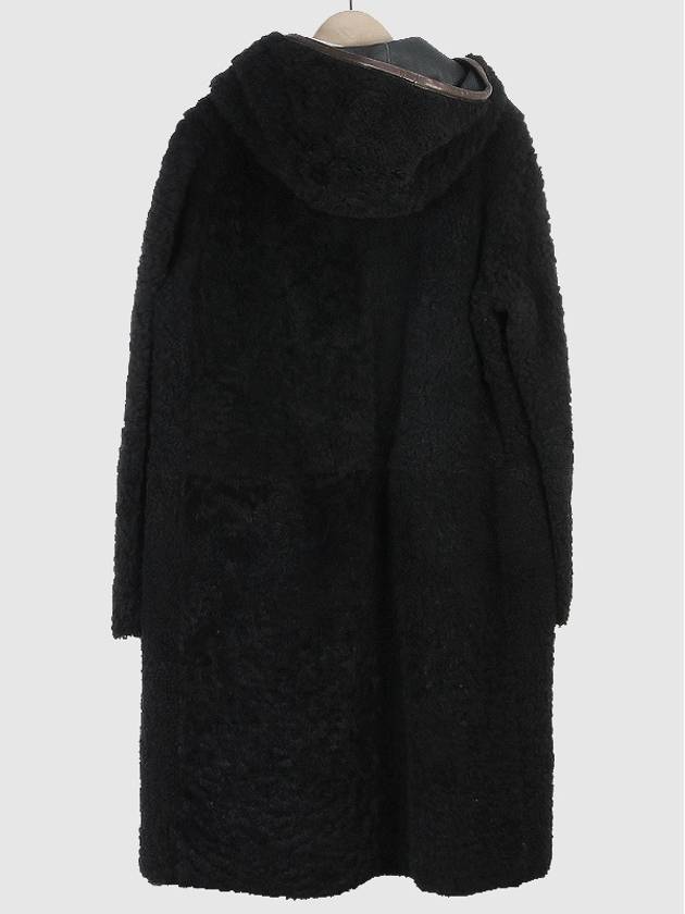 WoMen's Double-Sided Hooded Shearling Coat Black - BRUNELLO CUCINELLI - BALAAN 3