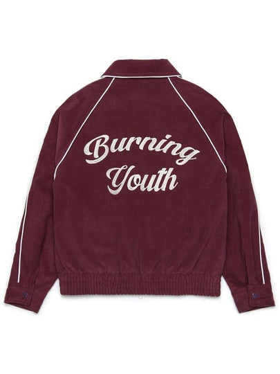 PIPED BLOUSON JACKET CORDUROY BURGUNDY - ROLLING STUDIOS - BALAAN 2