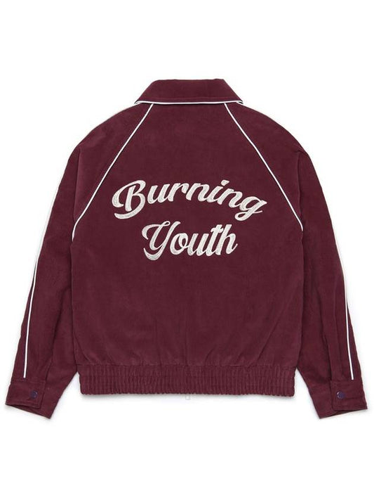 PIPED BLOUSON JACKET CORDUROY BURGUNDY - ROLLING STUDIOS - BALAAN 2