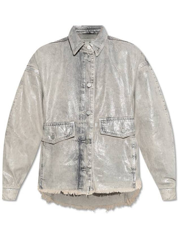 AllSaints Denim Jacket Hettie, Women's, Grey - ALLSAINTS - BALAAN 1