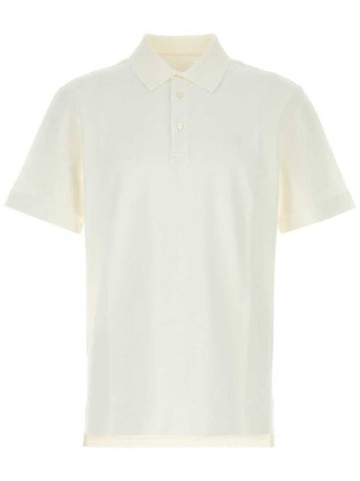 Embroidered Logo Cotton Polo Shirt White - GIVENCHY - BALAAN 2