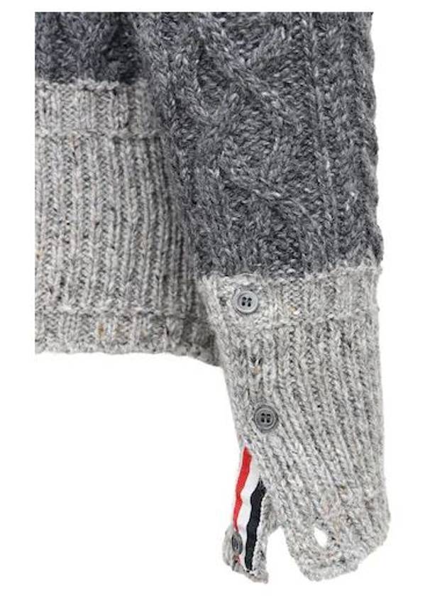 Wool Fun Mix Knit Top Grey - THOM BROWNE - BALAAN 6