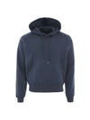 Cotton Garment Dye Drawstring Hoodie Blue - TOM FORD - BALAAN 2