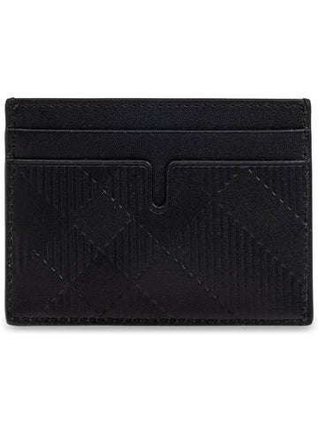 Burberry Leather Card Case Men s Black - BURBERRY - BALAAN 1