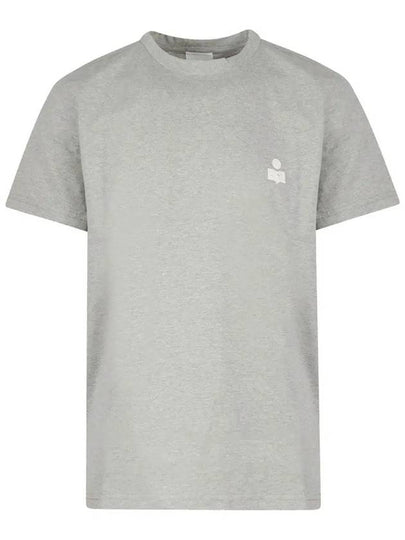 Zafferh Logo Cotton Short Sleeve T-Shirt Grey - ISABEL MARANT - BALAAN 2