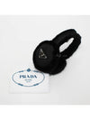 Triangular logo shearling earmuff 9Y1GQD FXF F0990 - PRADA - BALAAN 6