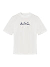 Mae Pique Mesh Short Sleeve T-Shirt White - A.P.C. - BALAAN 1