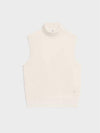 Triomphe Embroidered Turtleneck Sleeveless Off-White - CELINE - BALAAN 2