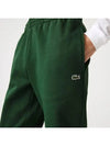 Men's Tapered Fit Fleece Track Pants Brushed Sweatpants Green 2529 - LACOSTE - BALAAN 5