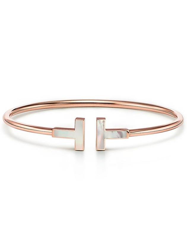 Tiffany T wire bracelet rose gold motherofpearl 63958336 - TIFFANY & CO. - BALAAN 1