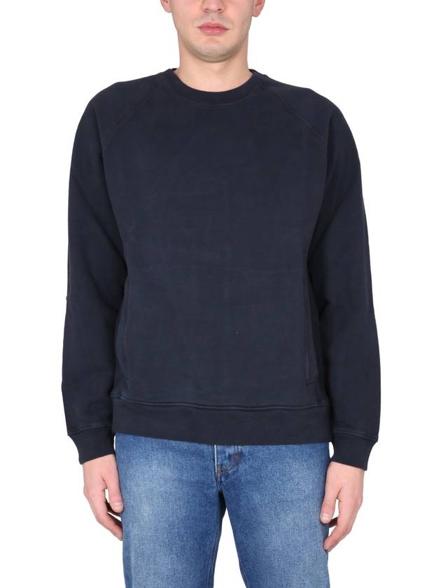 Men's Felpa Chiusa Girocollo Sweatshirt Navy - TEN C - BALAAN 2