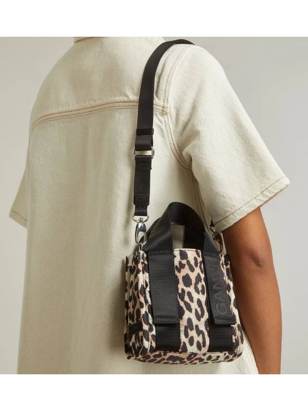 24SS Mini Tech Leopard Tote Bag Shoulder Bag - GANNI - BALAAN 6