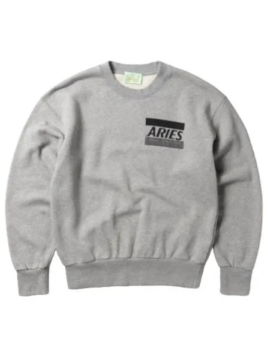 Aries Credit Card Sweatshirt Gray Marl - ARIES - BALAAN 1