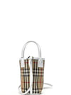 Burberry Mini London Tote Bag Archive Beige White - BURBERRY - BALAAN 3