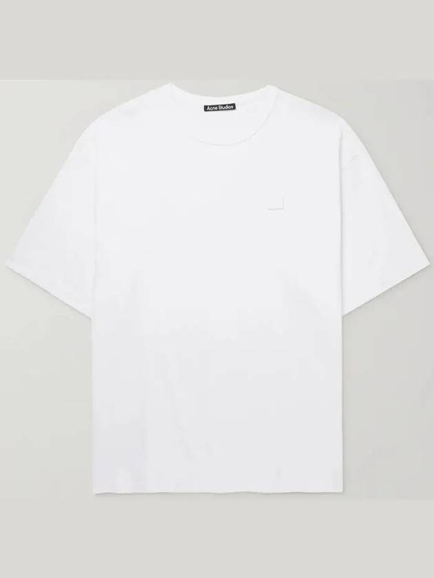 Exford face logo cotton short sleeve tshirt - ACNE STUDIOS - BALAAN 1