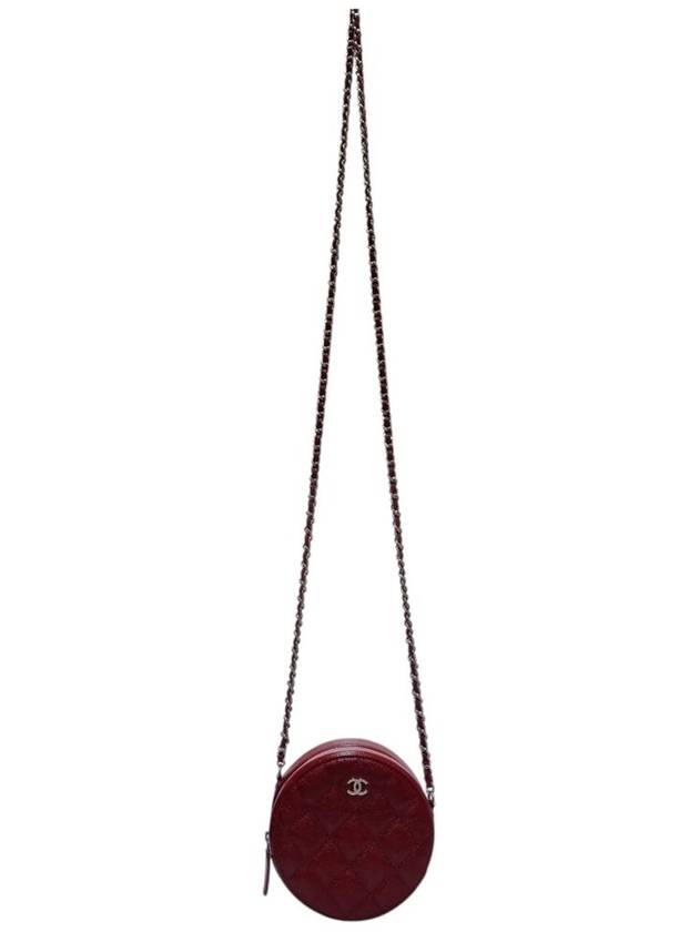 AP0245 Classic Burgundy Caviar Skin Tambourine WOC Cross Bag - CHANEL - BALAAN 3