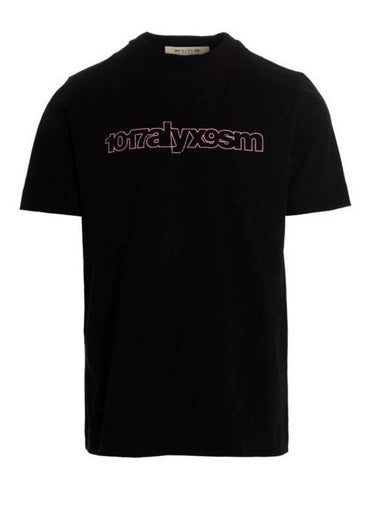 Logo Cotton Short Sleeve T-Shirt Black - 1017 ALYX 9SM - BALAAN 1