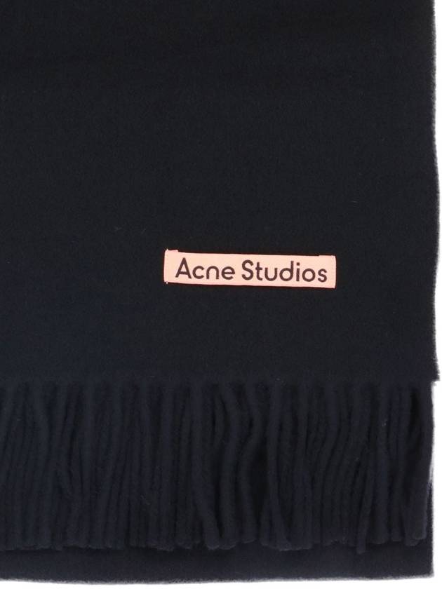 Wool Fringe Scarf Black - ACNE STUDIOS - BALAAN 3