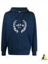 logo print hood navy - MSGM - BALAAN 2