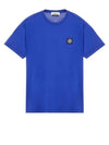 Logo Patch Short Sleeve T-Shirt Blue - STONE ISLAND - BALAAN 2