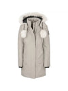 Women's Steel Ring Parka Gray - MOOSE KNUCKLES - BALAAN.