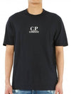 Logo Print Short Sleeve T-Shirt Black - CP COMPANY - BALAAN 2