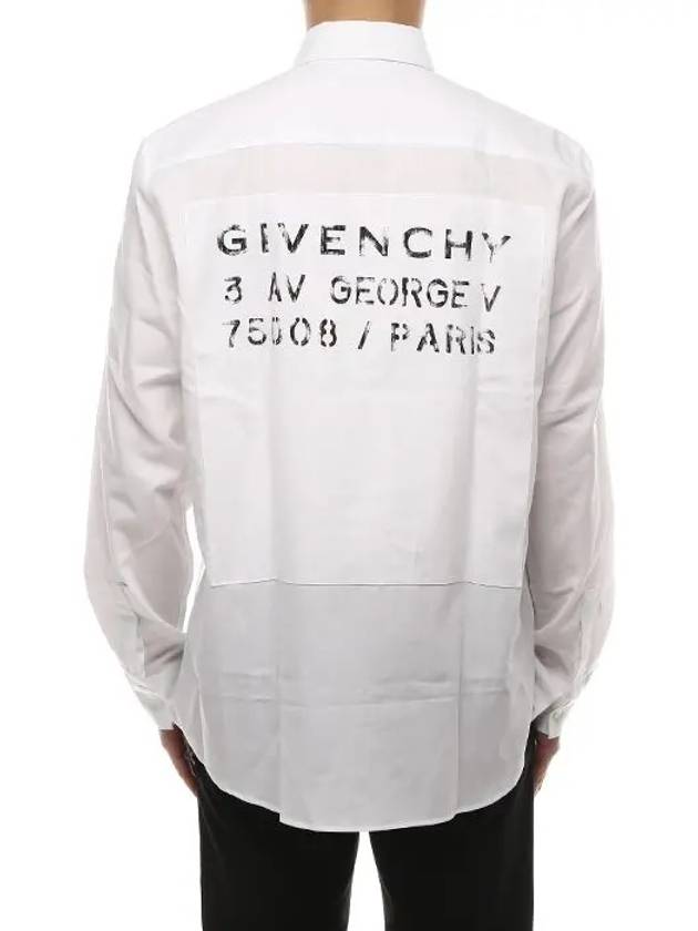 Bag Logo Over Long Sleeve Shirt White - GIVENCHY - BALAAN 4