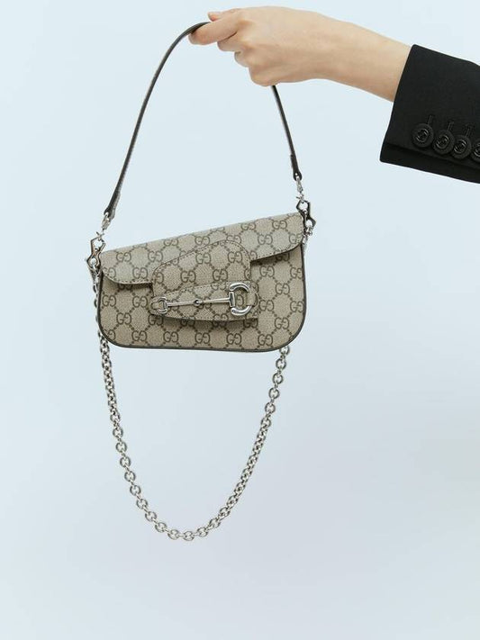 Horsebit 1955 Mini Shoulder Bag Beige - GUCCI - BALAAN 1