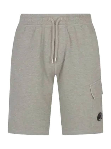 Light Fleece Cargo Lens Shorts Grey - CP COMPANY - BALAAN 1