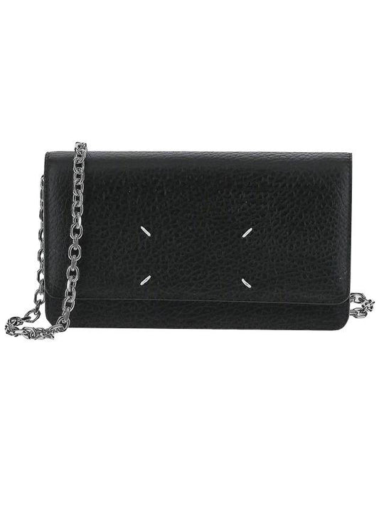 Stitch Large Chain Long Wallet Black - MAISON MARGIELA - BALAAN 1