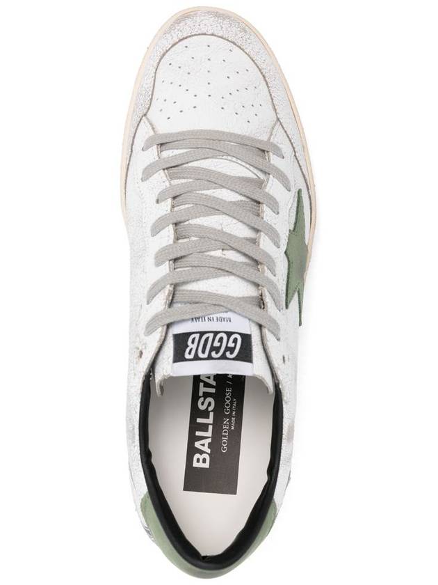 Ballstar Low-Top Sneakers Green White - GOLDEN GOOSE - BALAAN 5