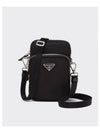 nylon smartphone case mini bag black - PRADA - BALAAN 2