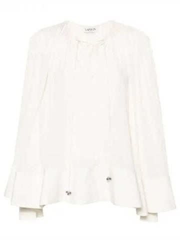 White ruffle blouse 271670 - LANVIN - BALAAN 1