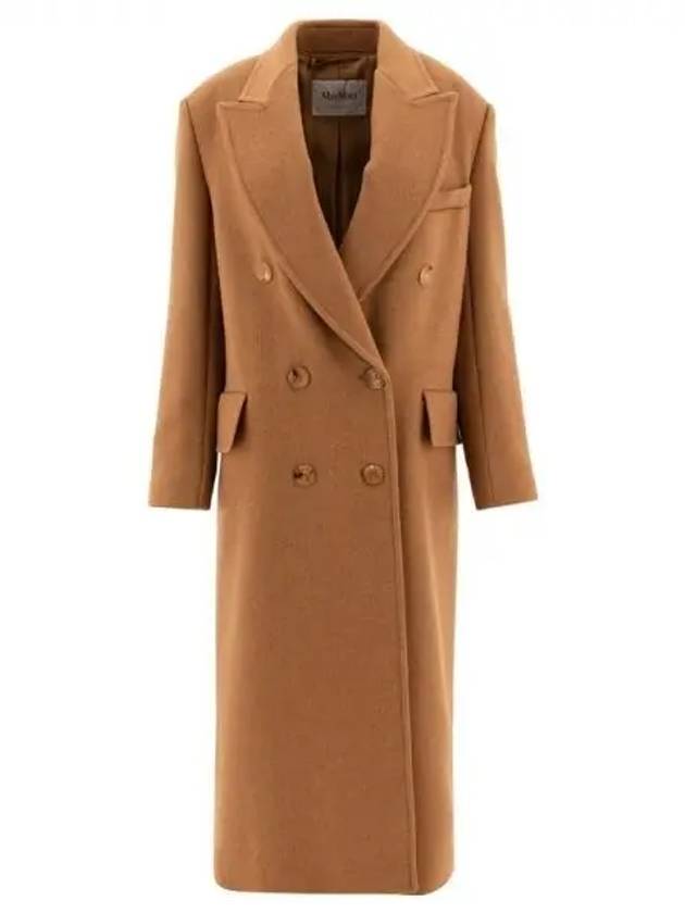 Max Mara FUNGO Double Breasted Camel Wool Coat - MAX MARA - BALAAN 1