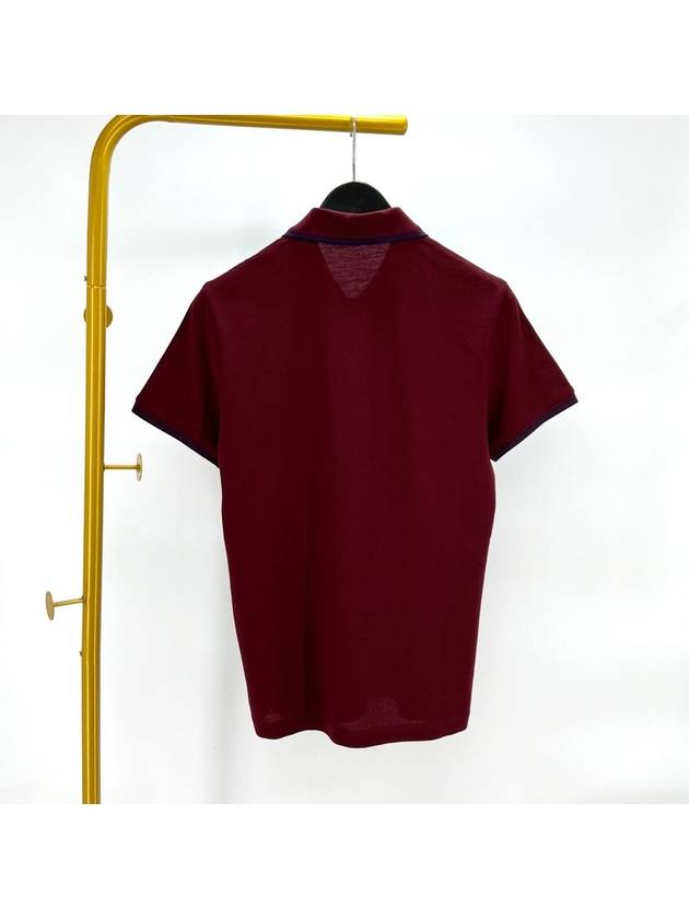 Short sleeve collared t shirt burgundy size S - MONCLER - BALAAN 2