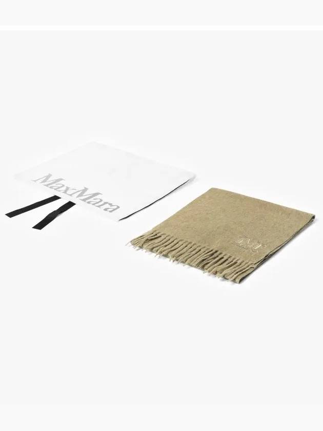 Women's Wsdalia Fringe Cashmere Muffler Beige - MAX MARA - BALAAN 5