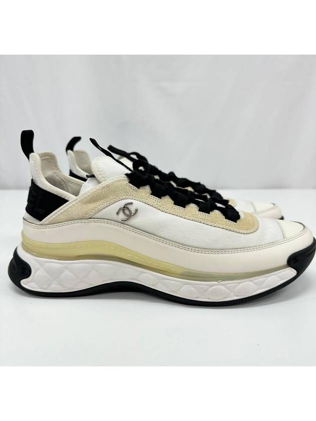 Mixed fiber men s sneakers white - CHANEL - BALAAN 4