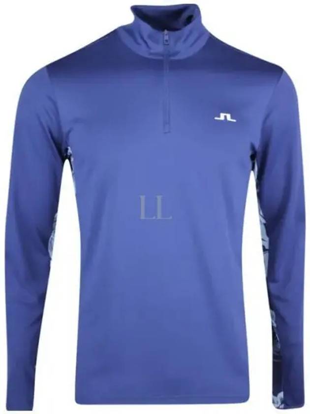 Emmanuel Mid Layer Long Sleeve T-Shirt Navy Peony - J.LINDEBERG - BALAAN 2