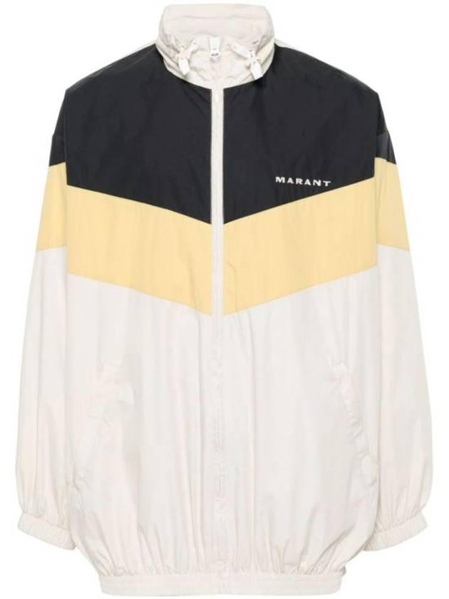 Brad Embroidered Logo Oversized Track Jacket White - ISABEL MARANT - BALAAN 2