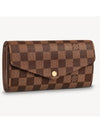 Sarah Damier Ebene Long Wallet Brown - LOUIS VUITTON - BALAAN 1