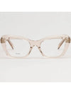 Glasses frame CL50112I 057 Beige transparent cat eye horn - CELINE - BALAAN 3