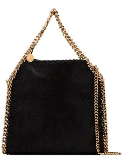 gold-plated Falabella mini tote bag black - STELLA MCCARTNEY - BALAAN 2