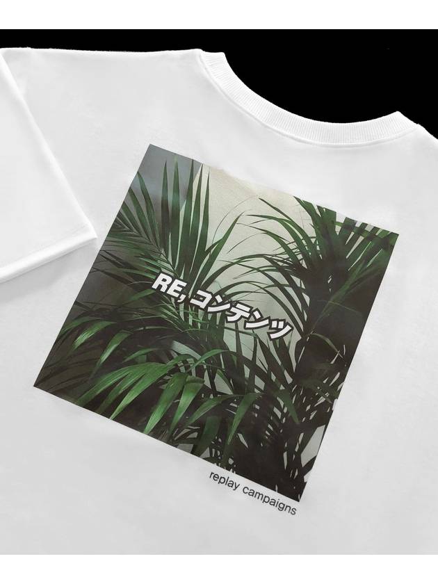 New Replay Campaign 1 2 Short Sleeve T-Shirt White Green - REPLAYCONTAINER - BALAAN 1