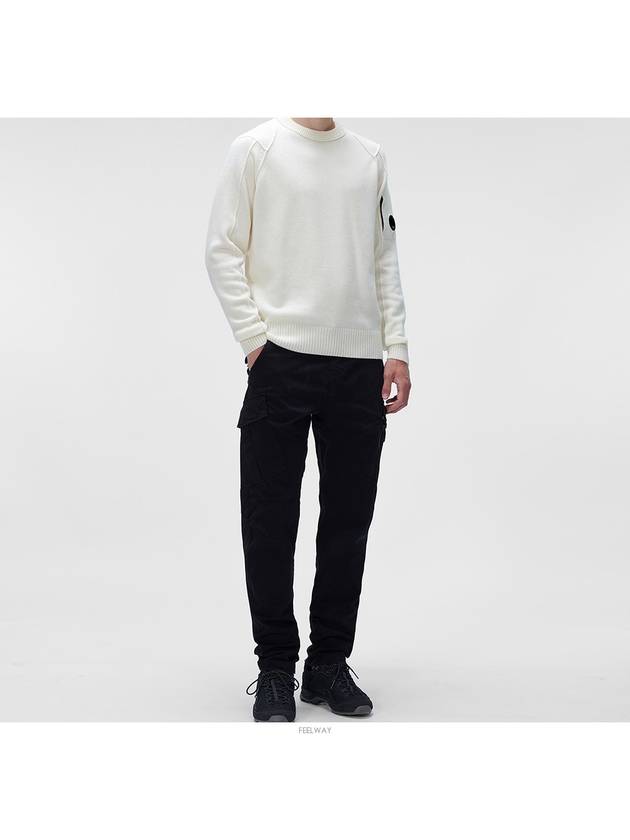 Men's Zipper Pocket Cargo Straight Pants Black - CP COMPANY - BALAAN.