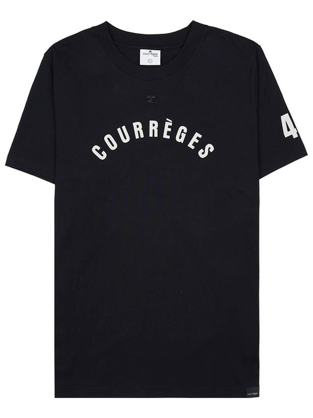 AC straight print short sleeve t-shirt black - COURREGES - BALAAN 11