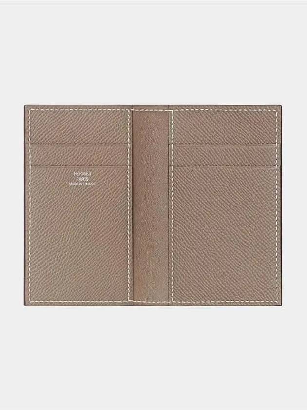 MC² Euclide Card Holder Epsom Etoupe Brown - HERMES - BALAAN 3