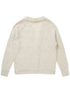 Men's Wool Texture Cardigan Ivory SW21ISW09IV - SOLEW - BALAAN 3